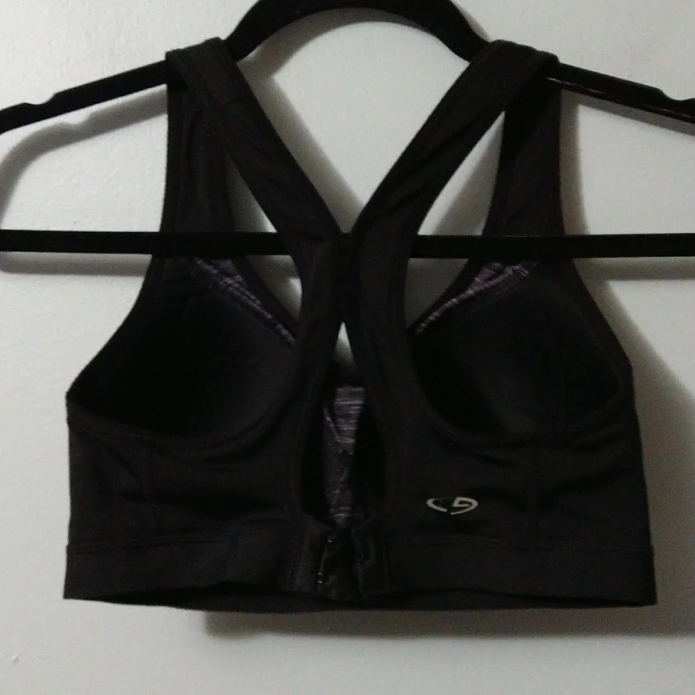 Champion Women's Support Black Sports Bra W/ Molded Pads Size S/M